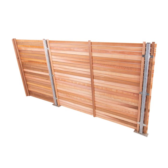 The inside of a cequence double sided fence panel