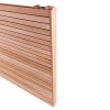 Close up of our Cedar Double Sided Slatted Fence Panel