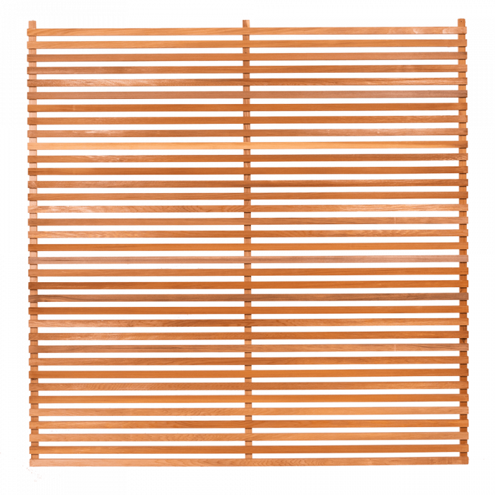 Cequence Cedar Slatted Open Fence Panel 