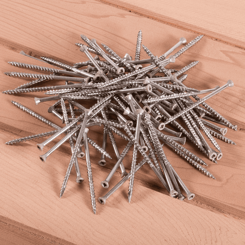 Screws for Fixing Slatted Cequence panels to posts - Bevel, Square and Redwood