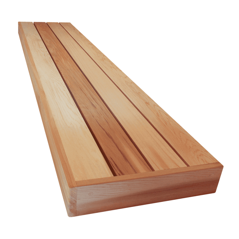 A Cedar Garden Bench Top