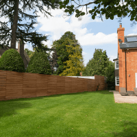 CEDAR SLATTED FENCING PANEL - PRIVACY SLIM