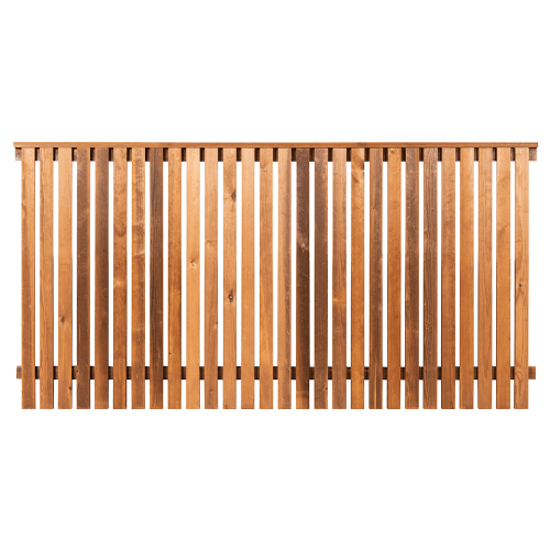 Redwood picket Fence Panel