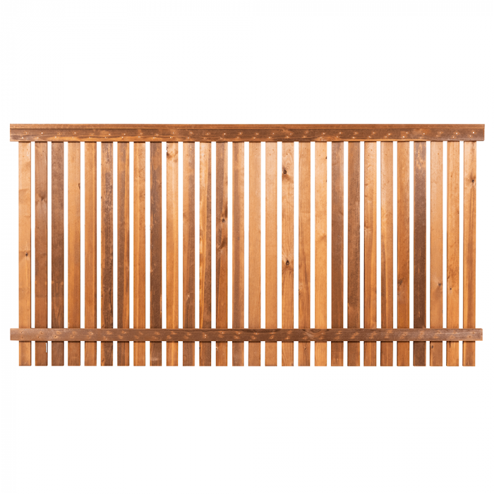 Redwood Picket Fence Panel 183cm Wide x 92cm (3ft) Height