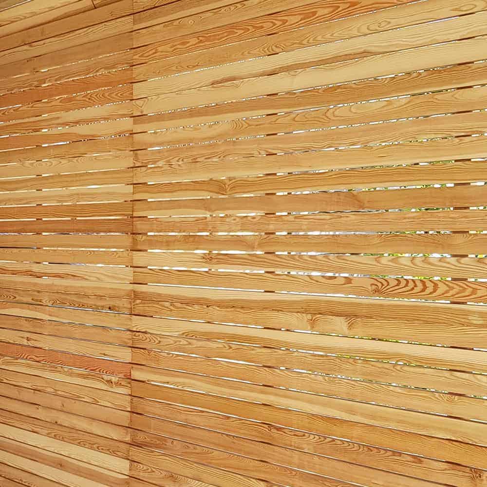 Cequence Slatted Siberian Larch fencing battens