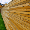 Cequence Slatted Siberian Larch Fence Panel Example