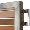 Minimalist Gate - Stainless Steel & Cedar - 90cm Wide