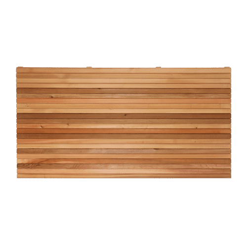 privacy slim fencing panel western red cedar