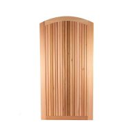 CEDAR VERTICAL PRIVACY SLIM WITH ROUND TOP