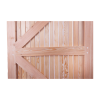 LARCH GARDEN GATE – VERTICAL SLATTED WITH ROUND TOP (90CM WIDE)