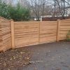 Contemporary Double Driveway Gates - Western Red Cedar