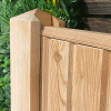 our larch slotted post and panel shown close up