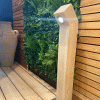 Assent Timber Bollard Light - With LED light