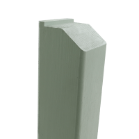 Classic Painted Sea Foam Green with a profiled top fence post