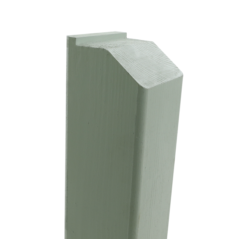Classic Painted Sea Foam Green with a profiled top fence post