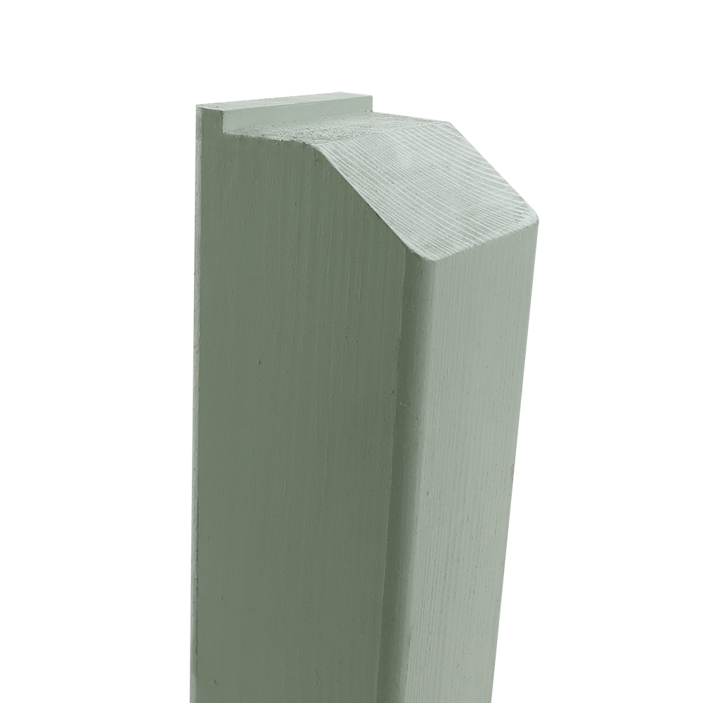 Classic Painted Sea Foam Green with a profiled top fence post