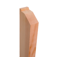 Cedar wall plate with profiled top