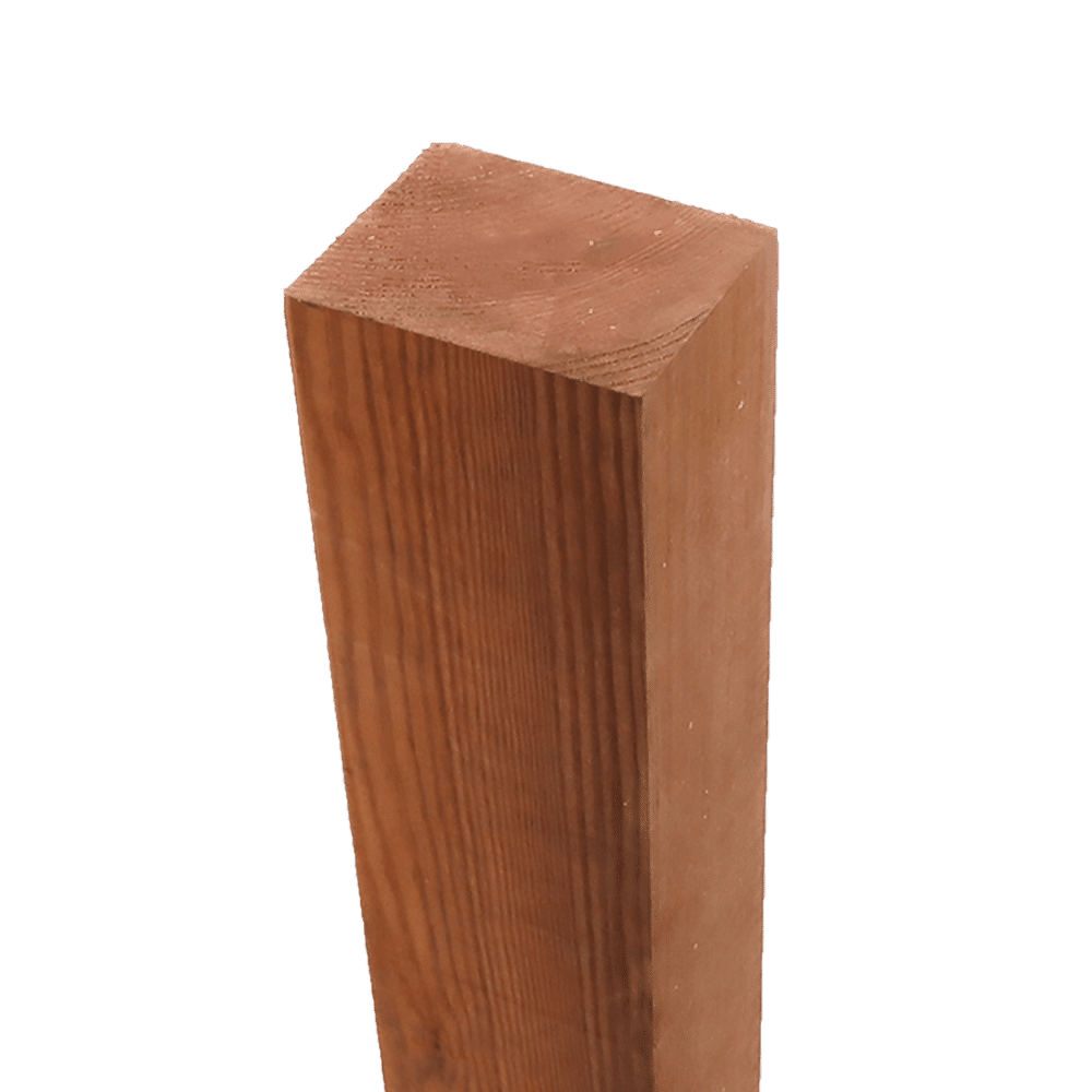 Redwood Fence post Flat Top Contemporary Fencing