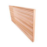 Cedar double sided fencing with capping rails