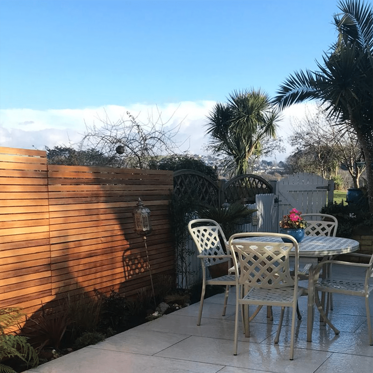 minimalist garden fence