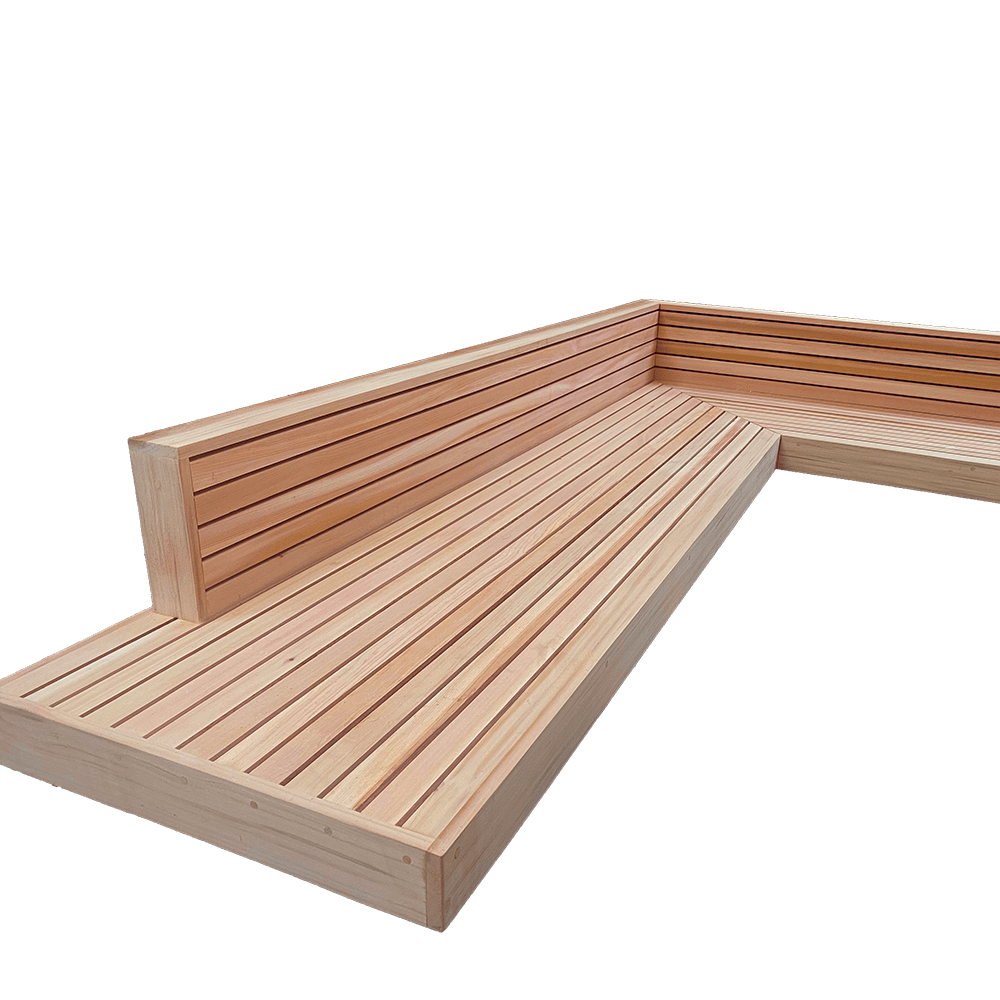 Wooden corner deals bench seating