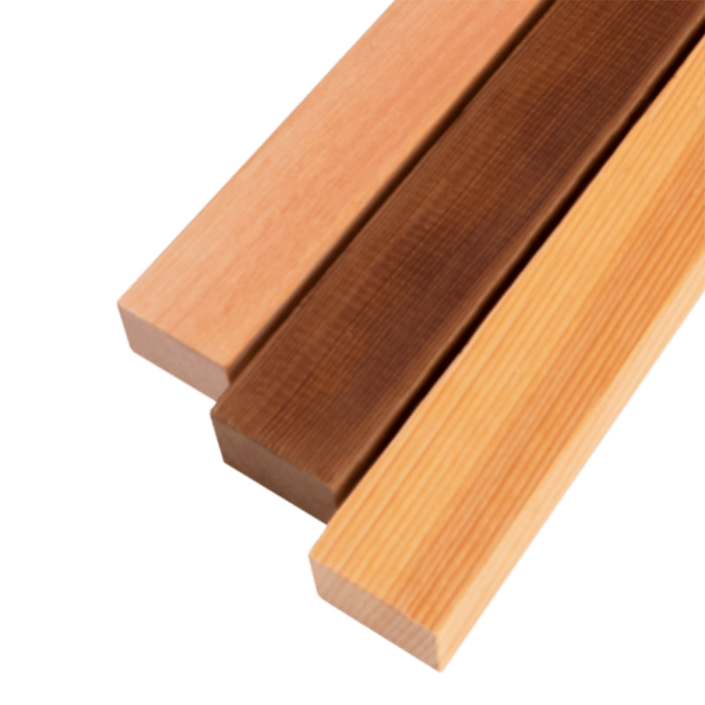 Narrow bench slats for contemporary seating areas