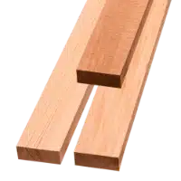 Fencing slats. Timber battens for building a contemporary fence.