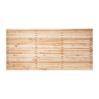 3 ft high slatted fencing made from European Larch