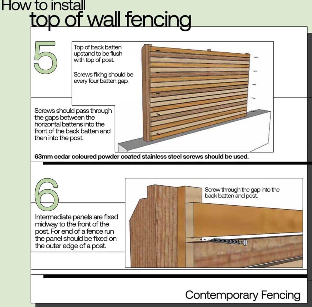 part 3 of our fence on a wall guide how to attach panels to posts