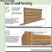 part 3 of our fence on a wall guide how to attach panels to posts
