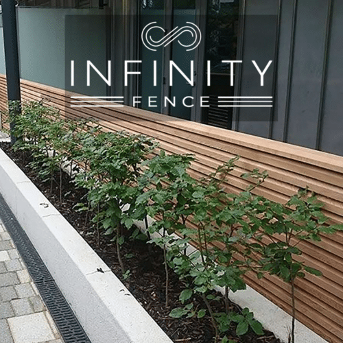 Infinity fence is a double sided fence system with no visisble posts either side