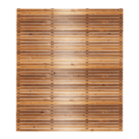 Horizontal slatted redwood fence panel with a natural timber finish.