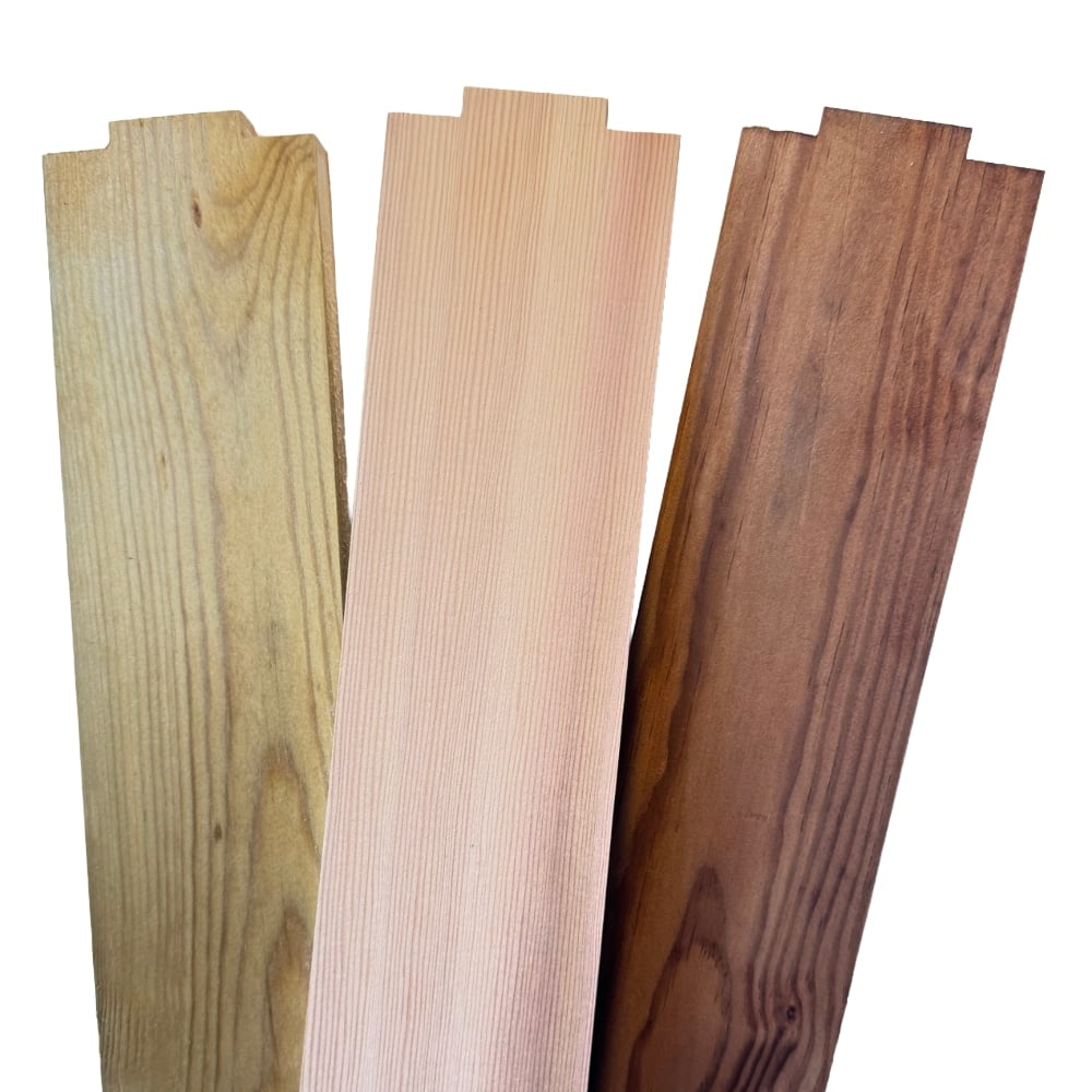 infinity fence end caps in Cedar Redwood and pressure treated timber
